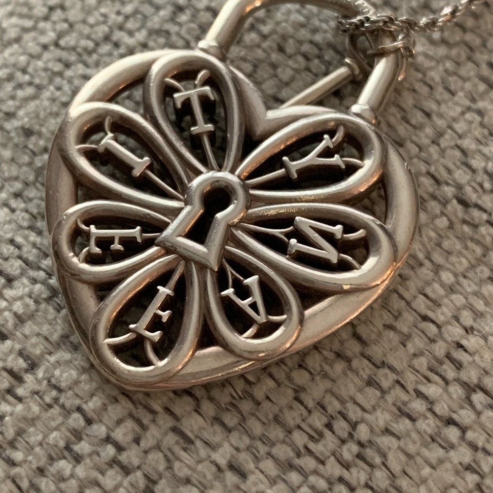 Tiffany & Co. Silver Filigree Heart Necklace